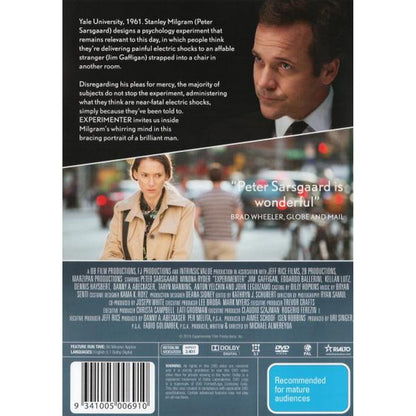 Experimenter: The Stanley Milgram Story DVD