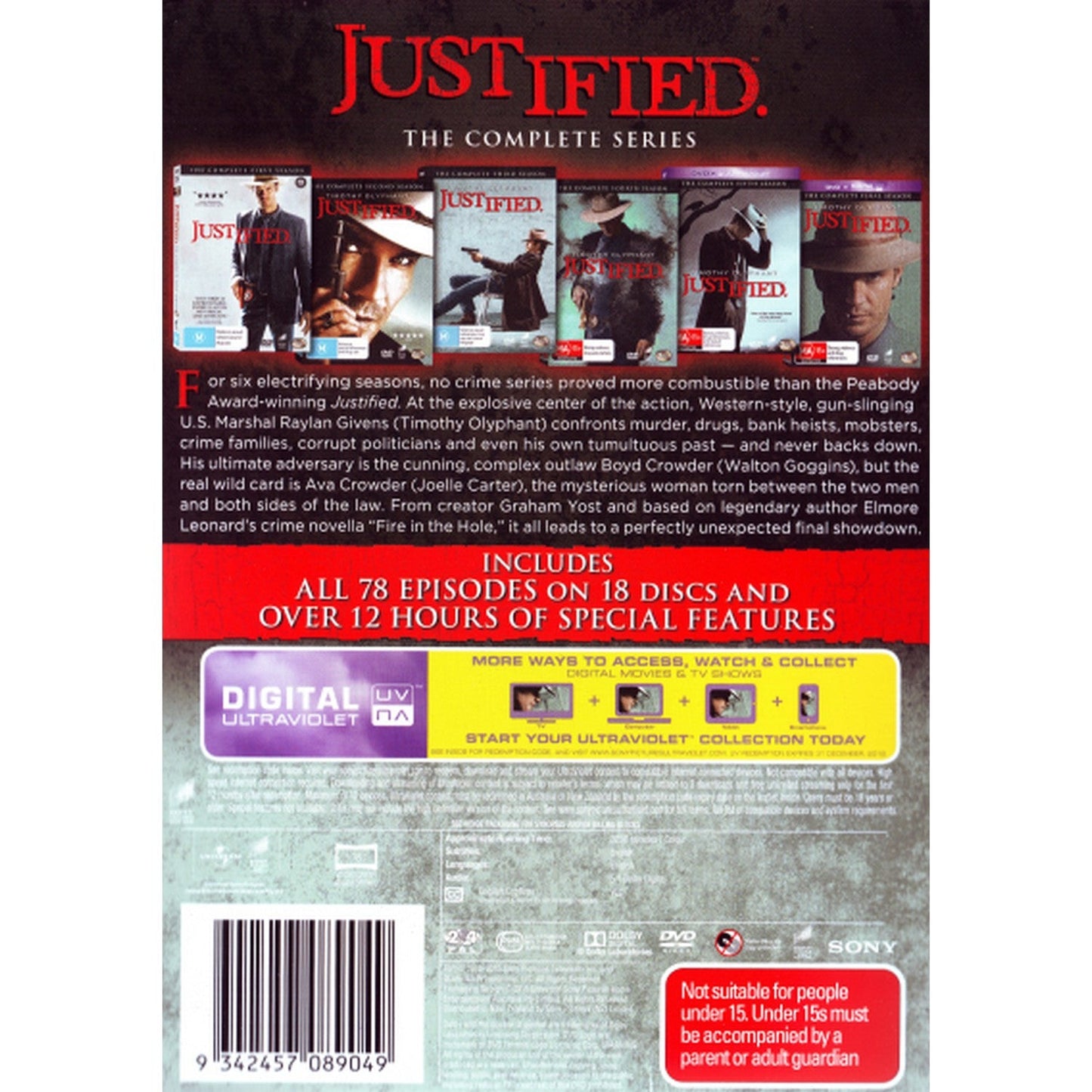 Justified: The Complete Series (Seasons 1 - 6) DVD Box Set