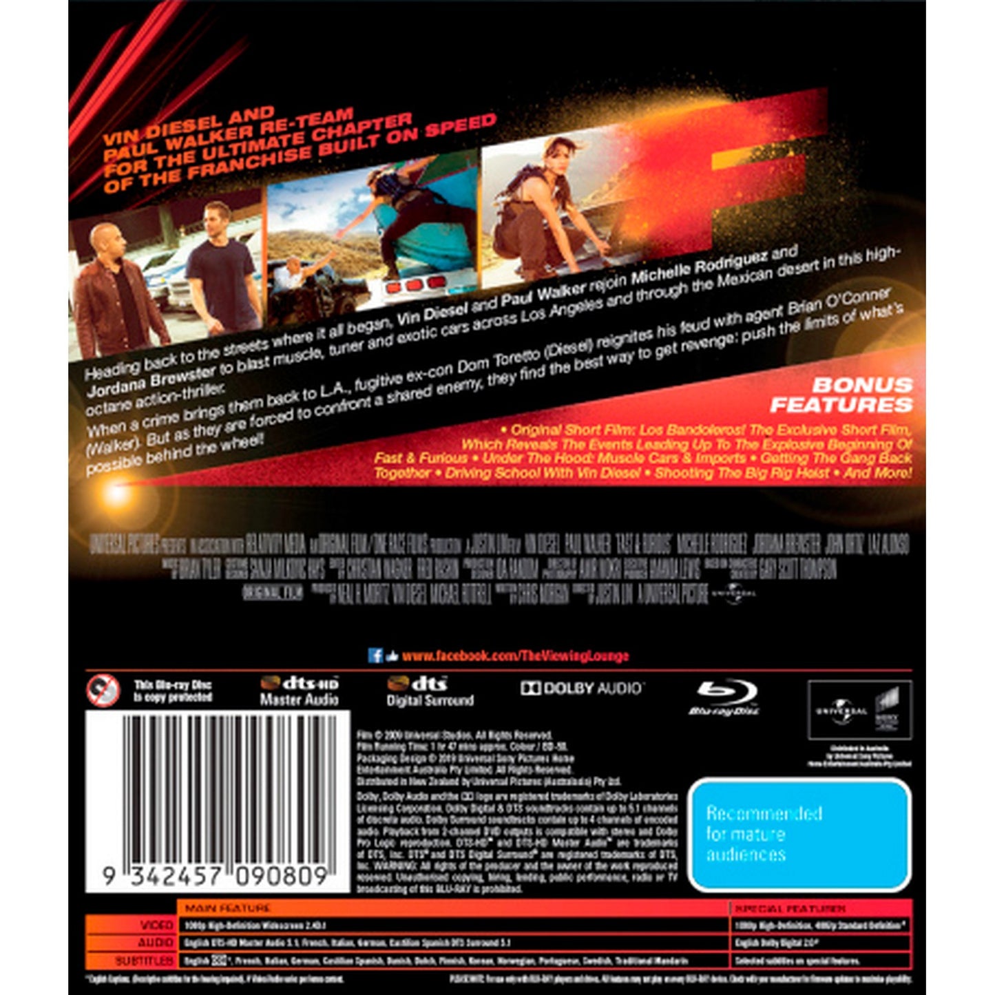 Fast & Furious 4 Blu-Ray