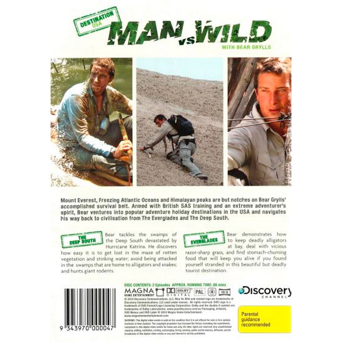 Man vs Wild with Bear Grylls: Destination USA (Discovery Channel) DVD