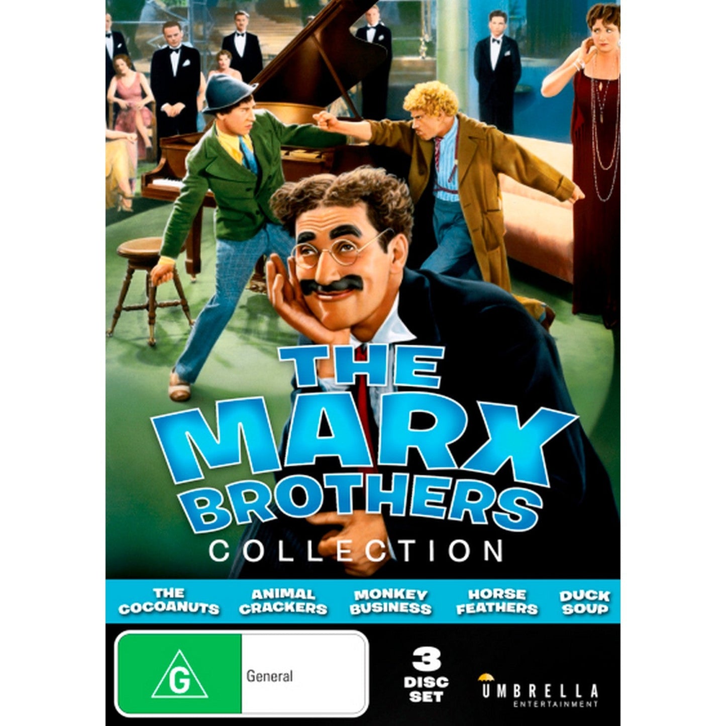 The Marx Brothers Collection (The Cocoanuts / Animal Crackers / Monkey Business / Horse Feathers / Duck Soup) DVD