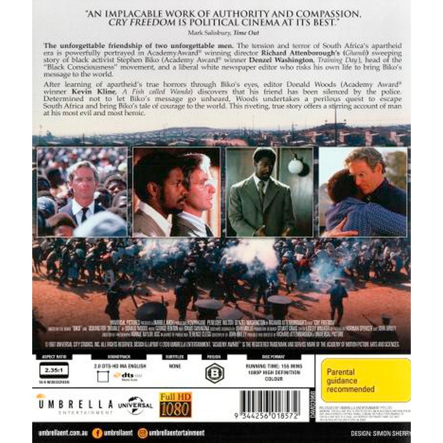 Cry Freedom Blu-Ray