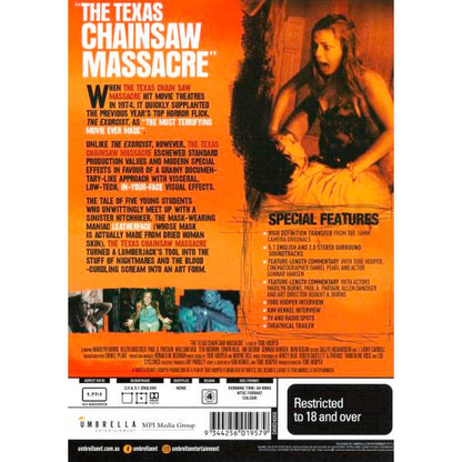 The Texas Chain Saw Massacre DVD