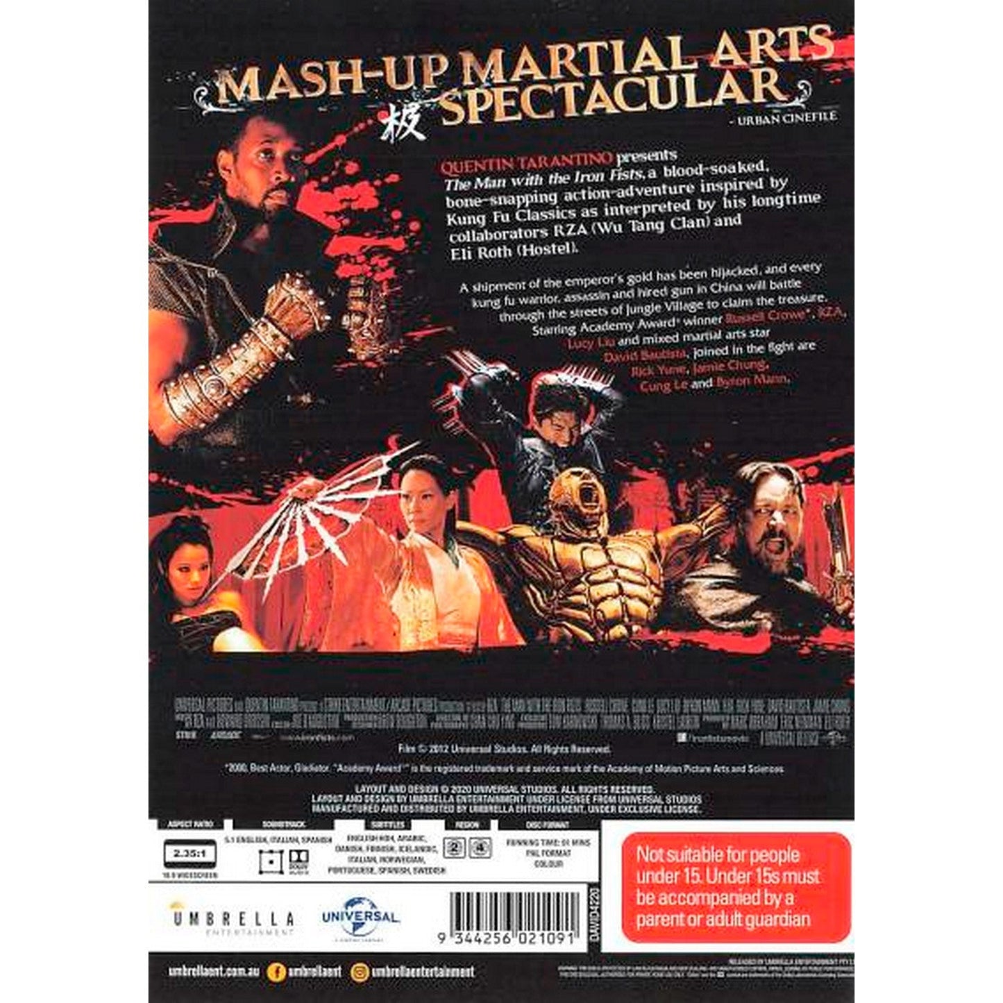 The Man with the Iron Fists DVD