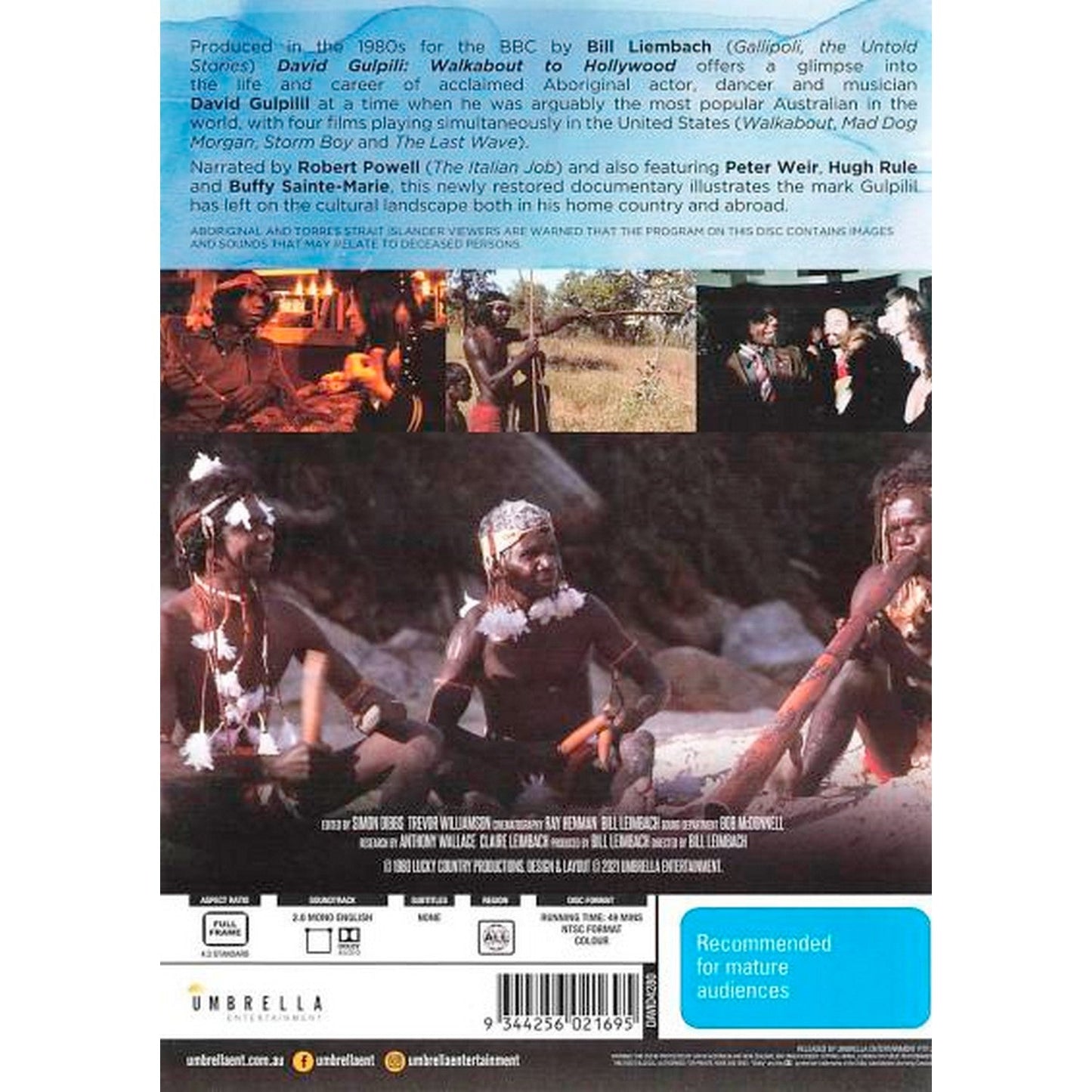 David Gulpilil: Walkabout to Hollywood DVD