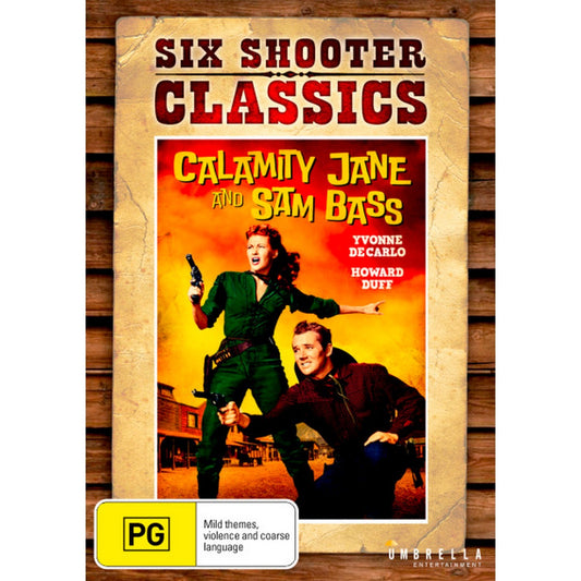 Calamity Jane and Sam Bass (Six Shooter Classics) DVD