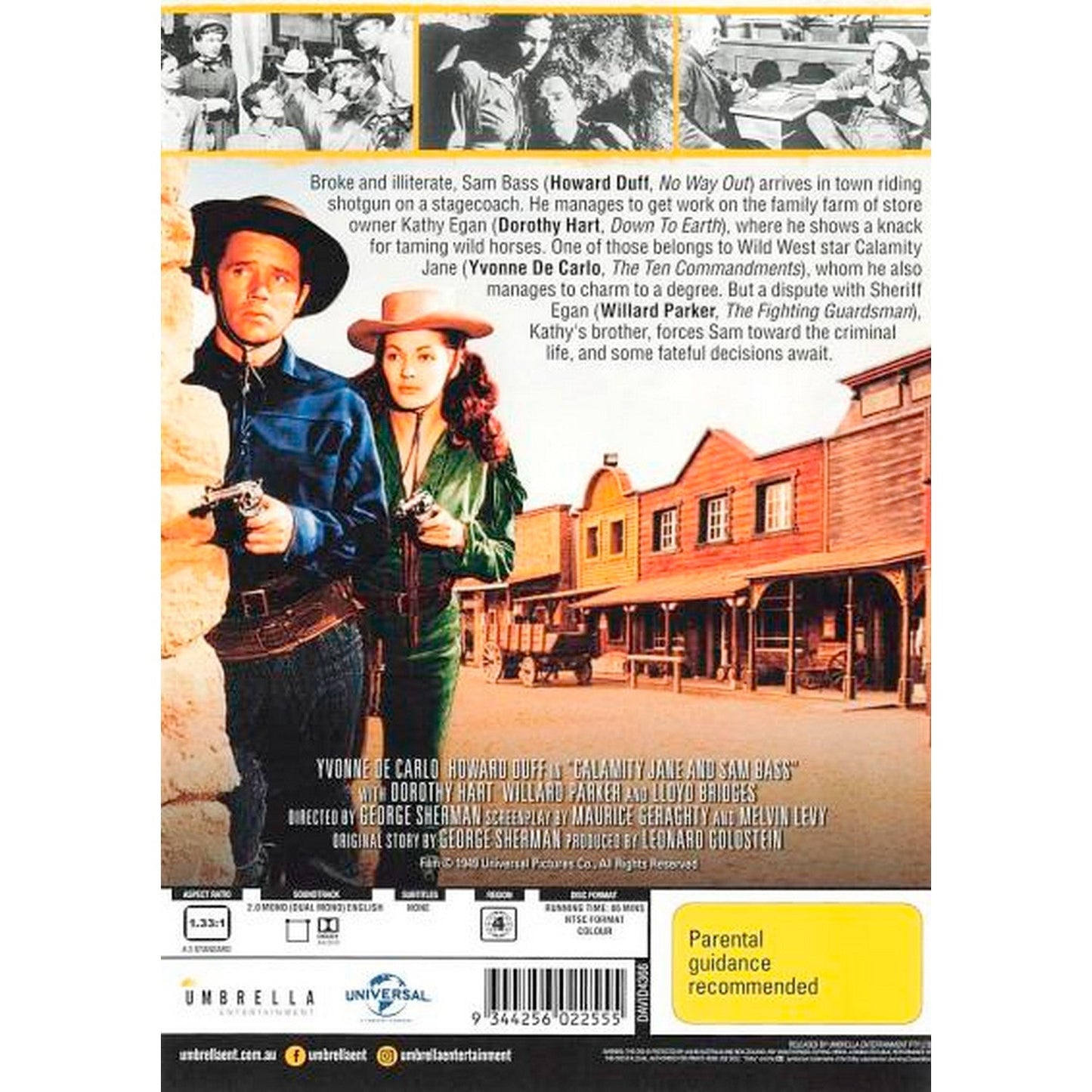 Calamity Jane and Sam Bass (Six Shooter Classics) DVD