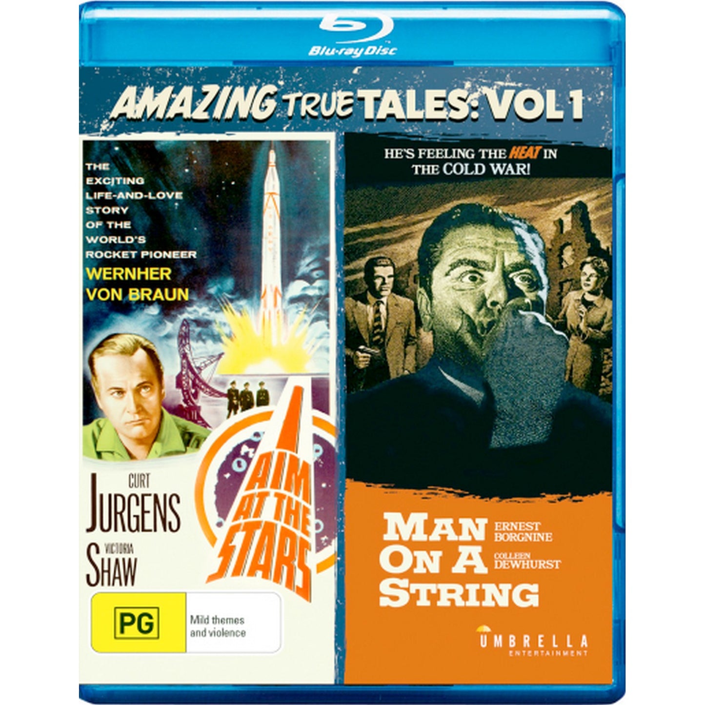 Amazing True Tales Volume 1: I Aim at the Stars (1960) / Man on a String (1960) Blu-Ray