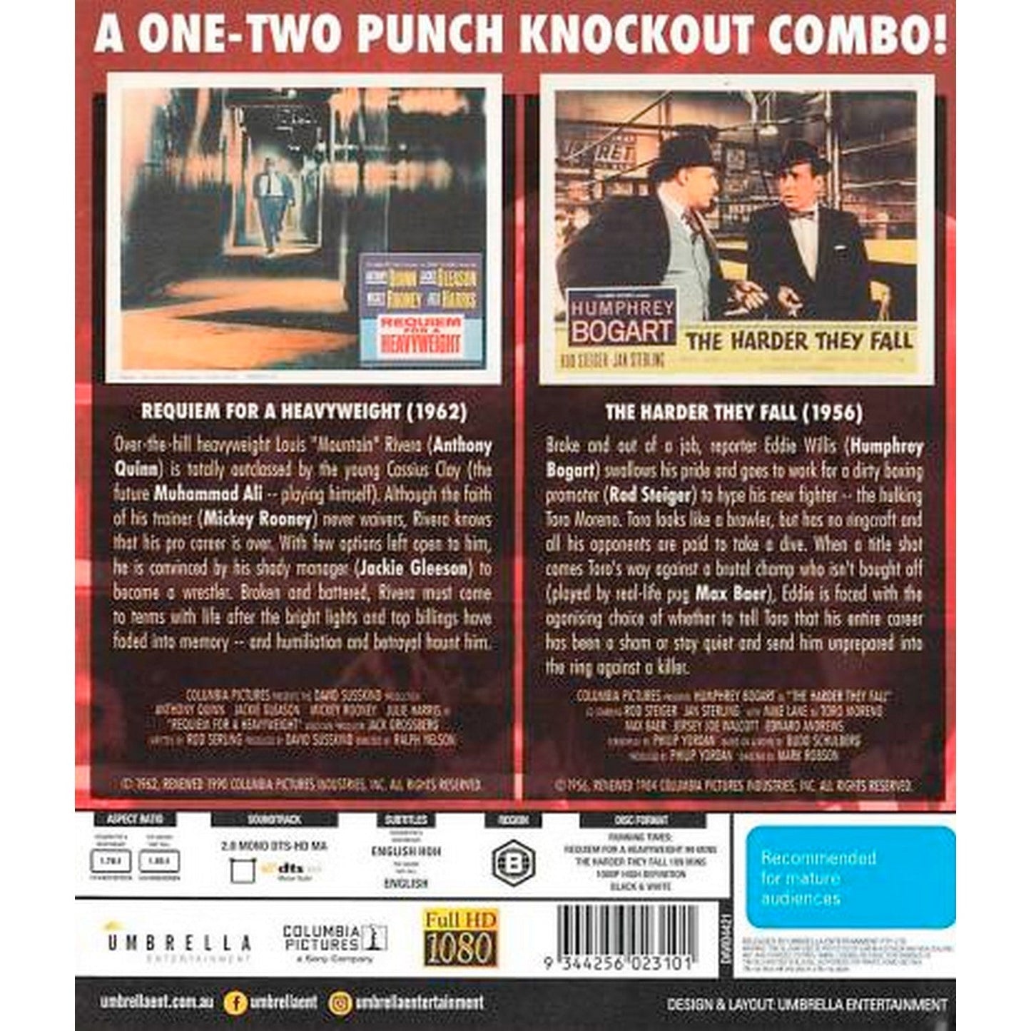 Fight Night Double Feature: Requiem for a Heavyweight / The Harder They Fall Blu-Ray