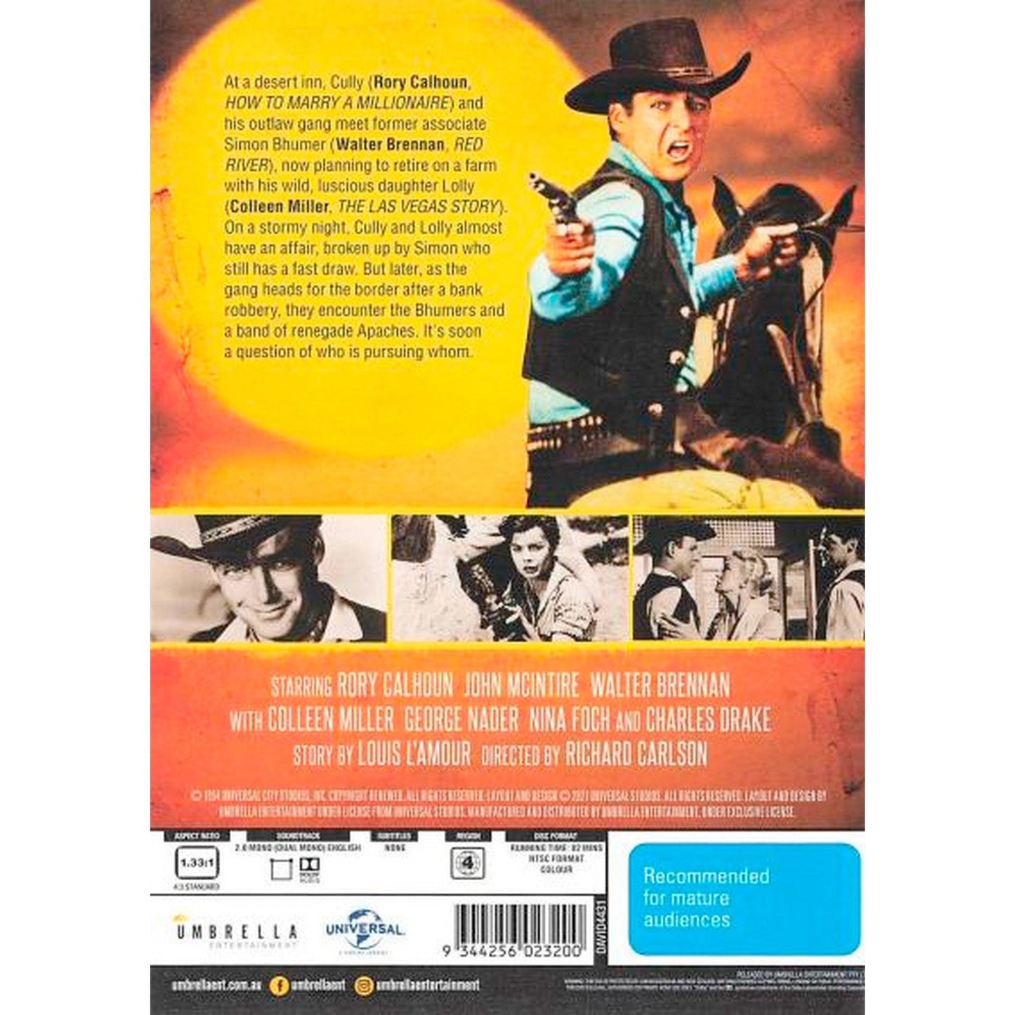 Four Guns to the Border (Six Shooter Classics) DVD