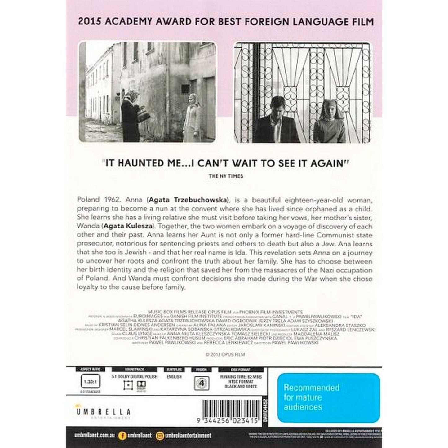 Ida (2013) (World Cinema) DVD