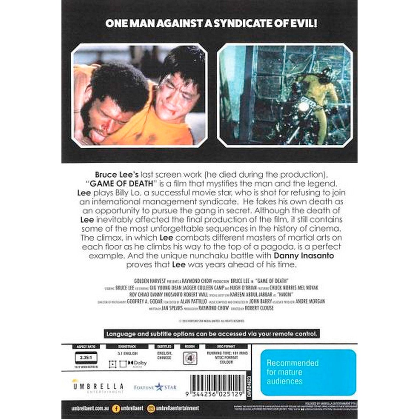 Game of Death DVD