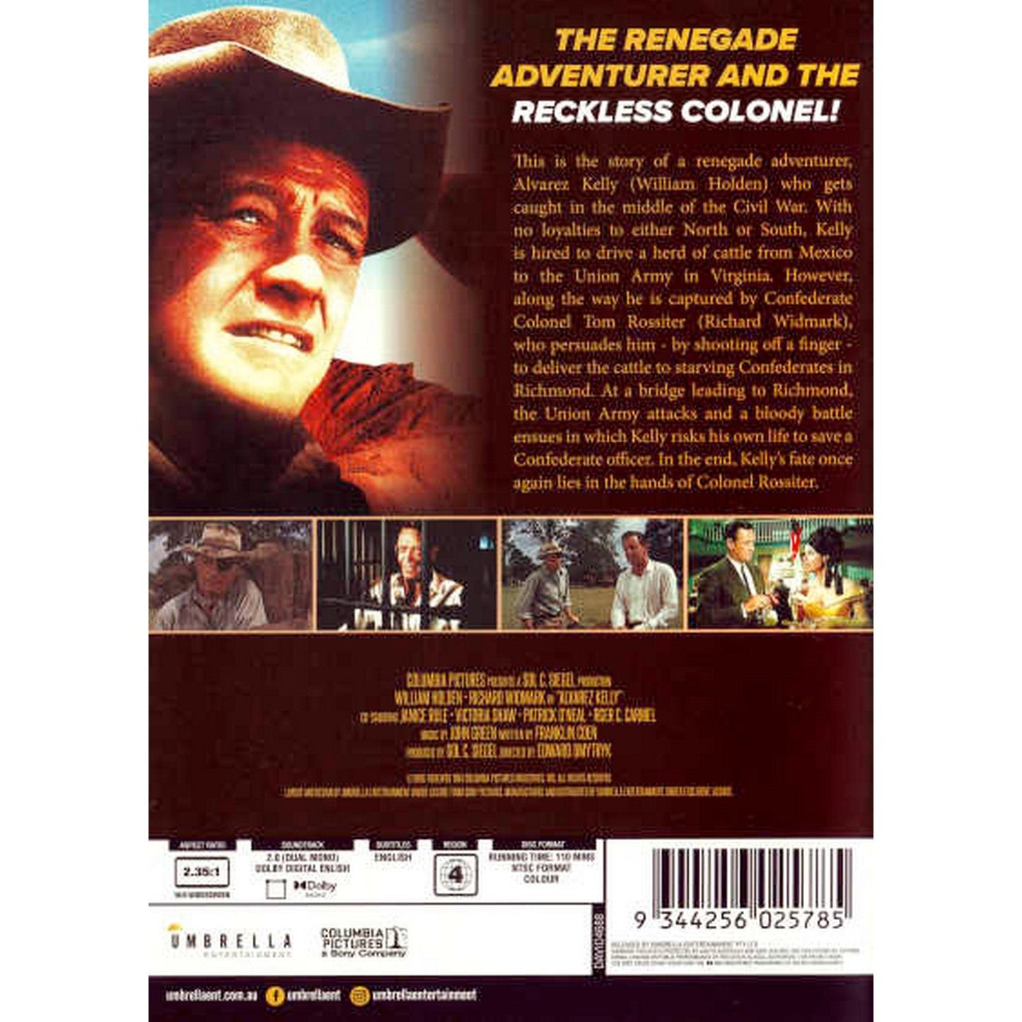 Alvarez Kelly (Six Shooter Classics) DVD