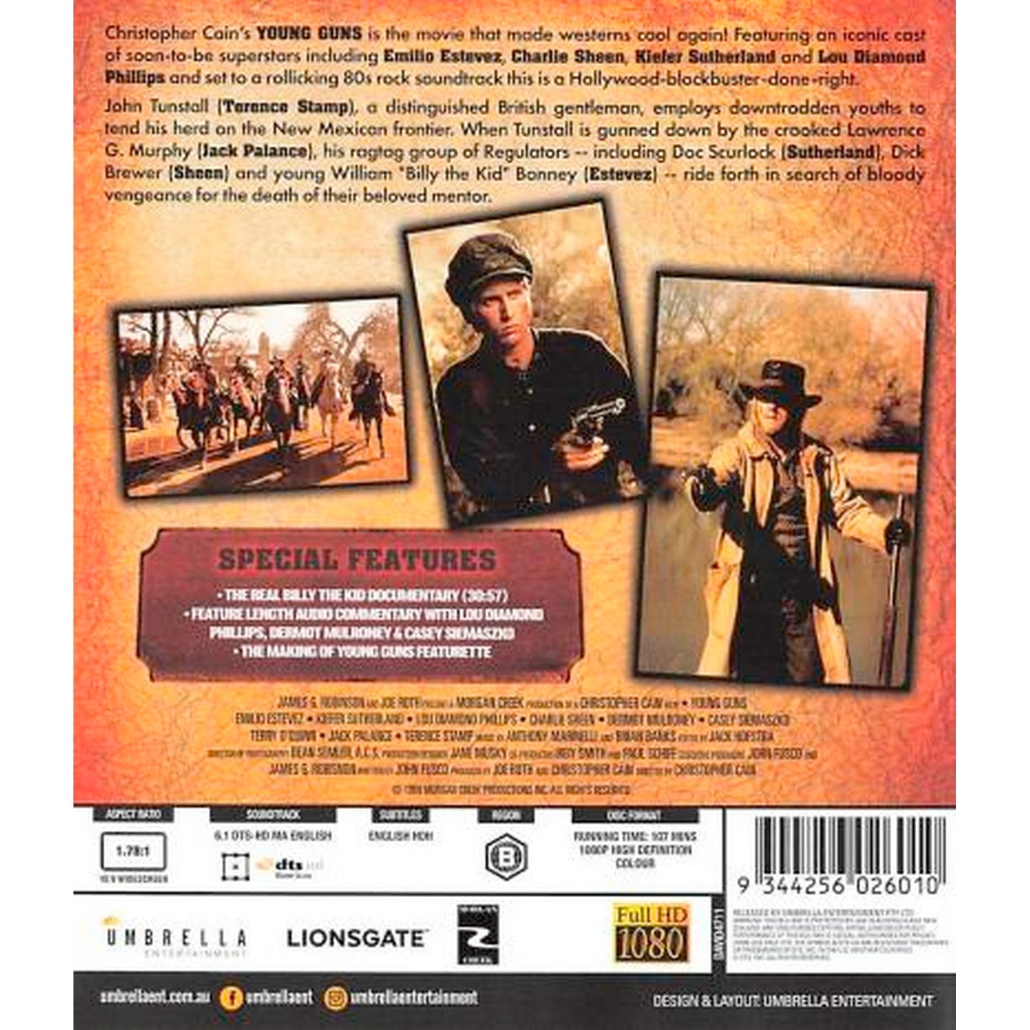 Young Guns Blu-Ray