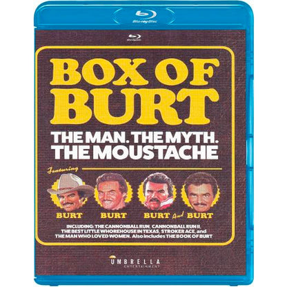 Box of Burt: Burt Reynolds Collection (Cannonball Run/Cannonball Run II/The Best Little Whorehouse in Texas/Stroker Ace/The Man Who Loved Women) Blu-Ray