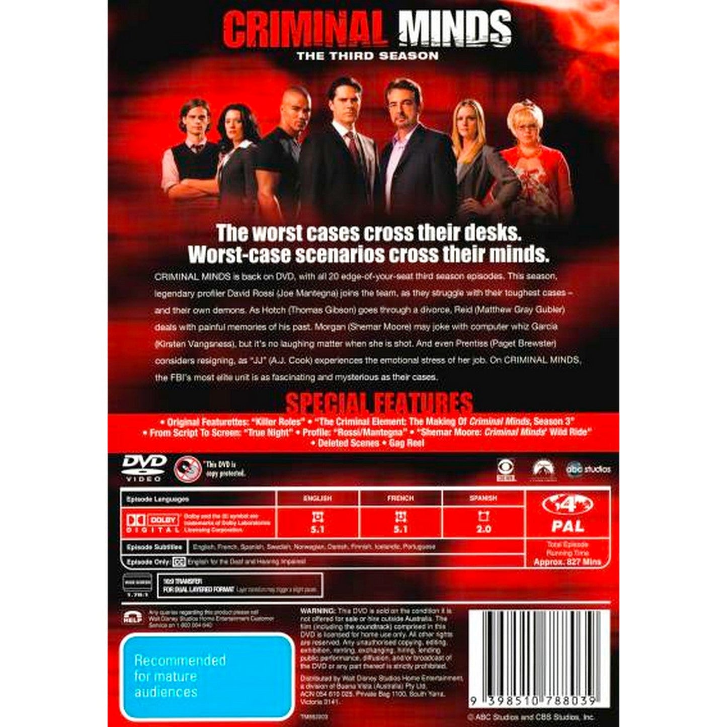 Criminal Minds: Season 3 DVD