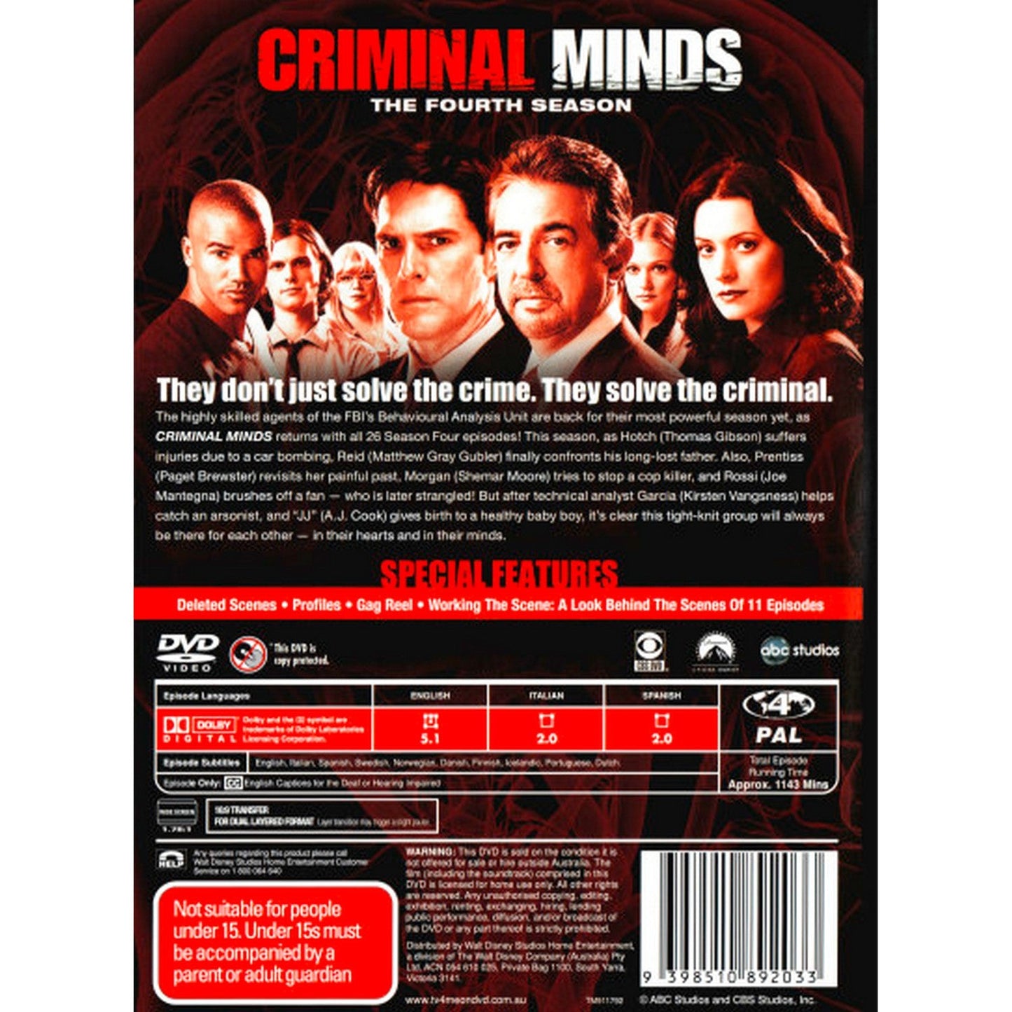 Criminal Minds: Season 4 DVD