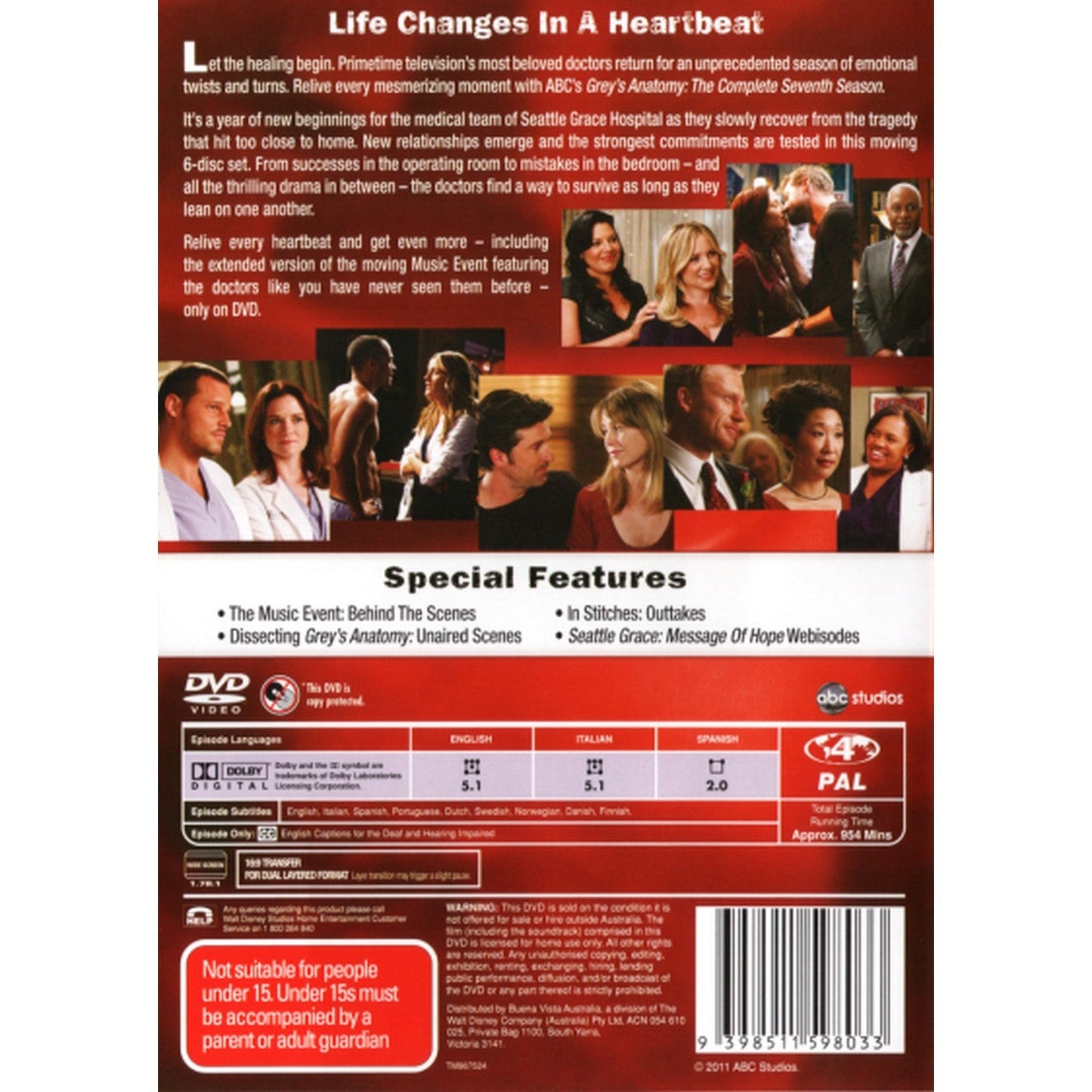 Grey's Anatomy: Season 7 DVD