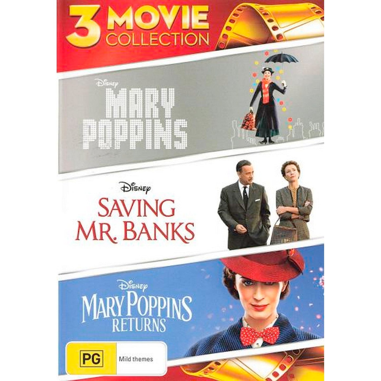 3 Movie Collection: (Mary Poppins / Saving Mr Banks / Mary Poppins Returns) DVD