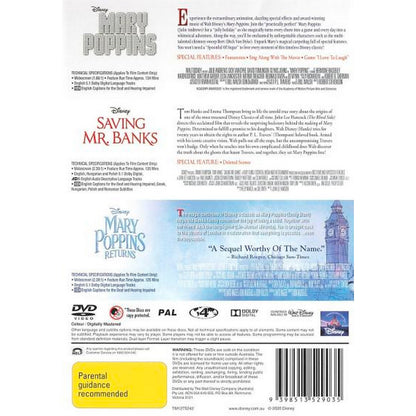 3 Movie Collection: (Mary Poppins / Saving Mr Banks / Mary Poppins Returns) DVD