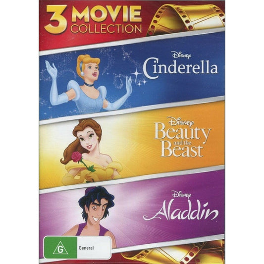 Aladdin / Beauty & The Beast / Cinderella (3-Movie Collection) DVD