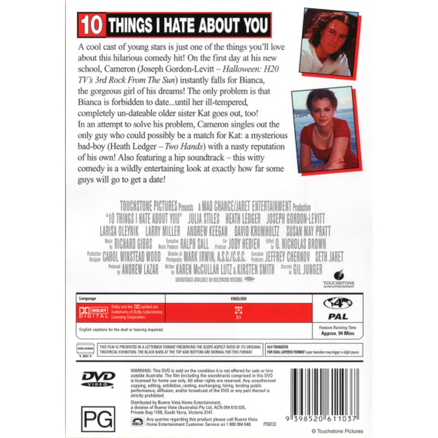 10 Things I Hate About You DVD