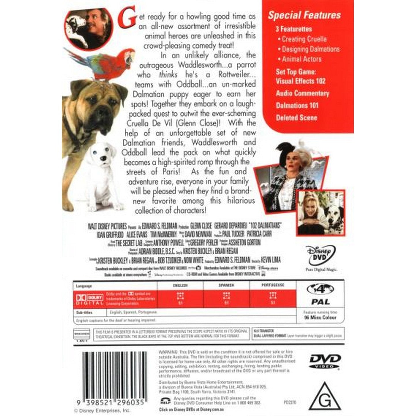 102 Dalmatians DVD