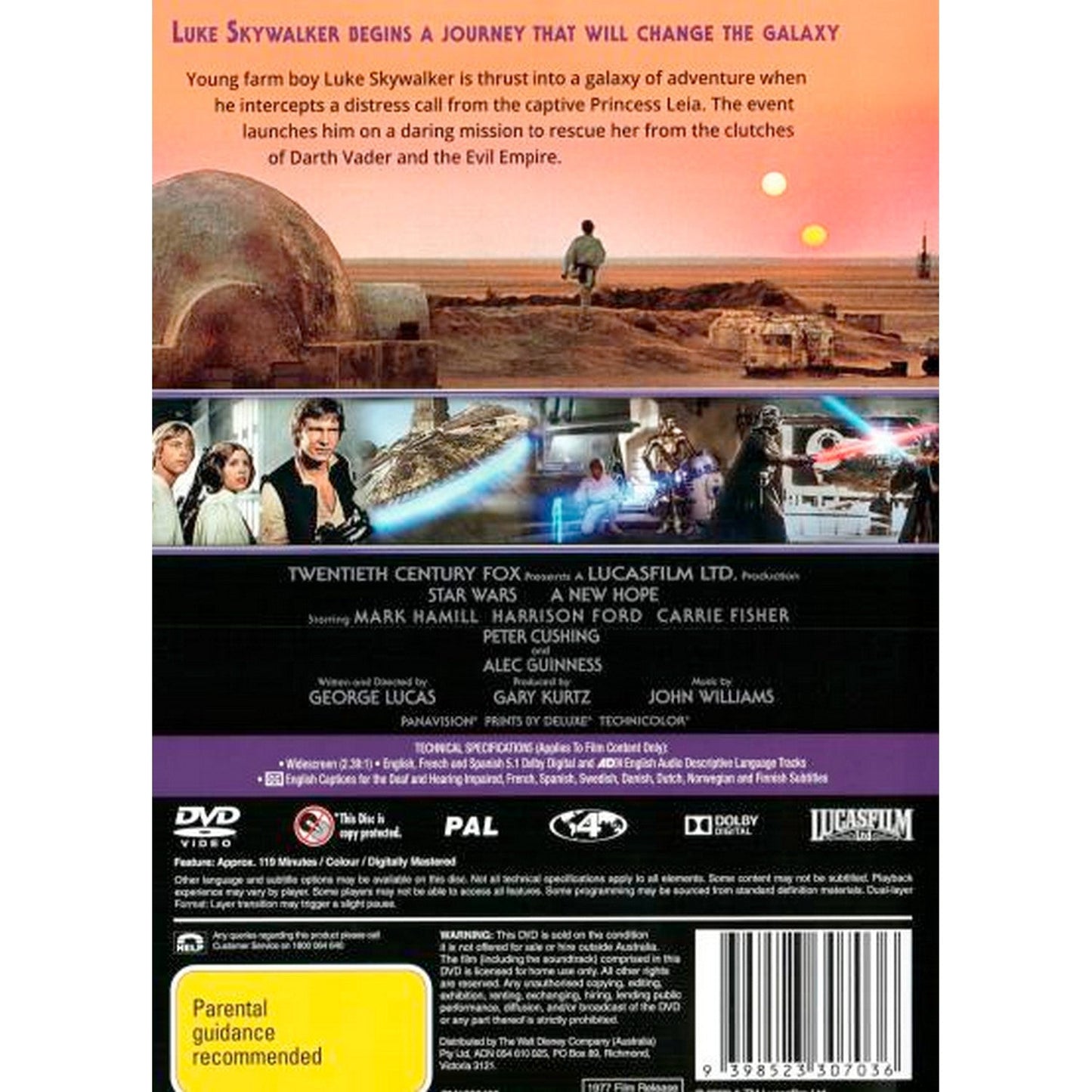 Star Wars IV: A New Hope DVD