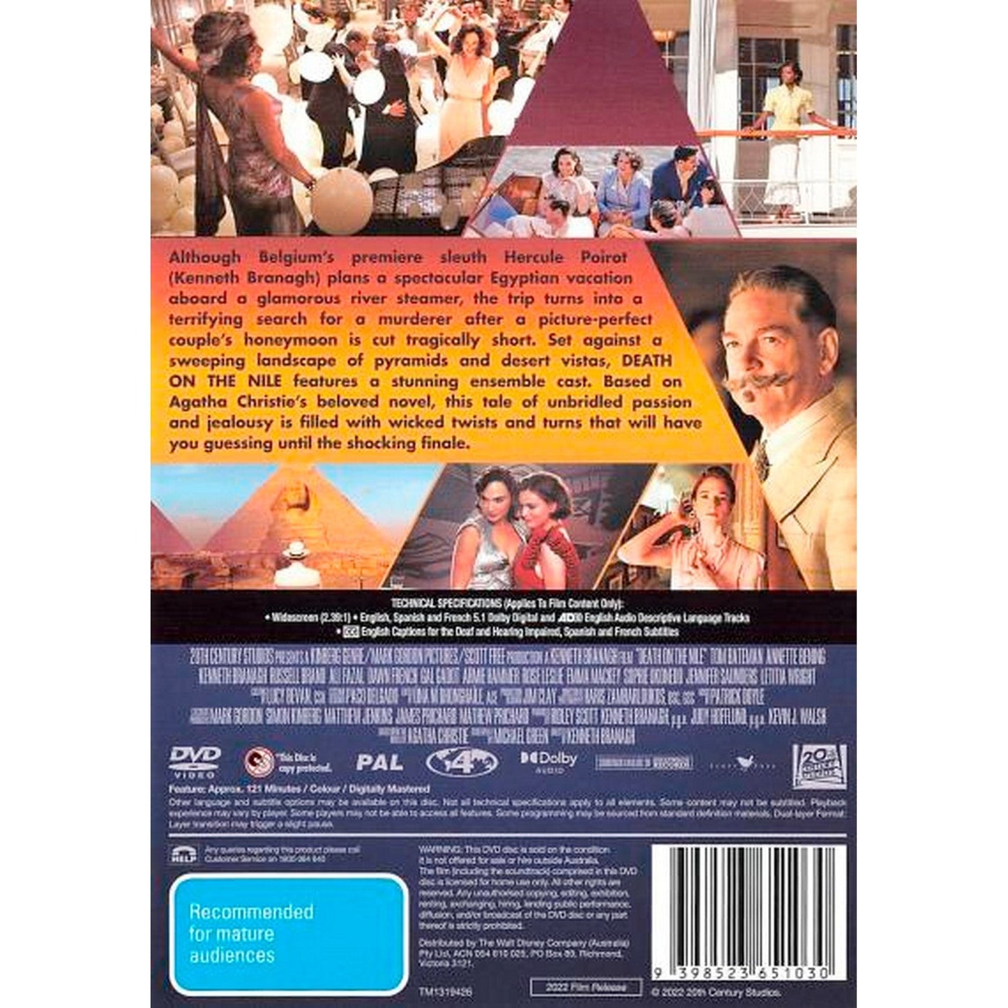 Death on the Nile (2021) DVD