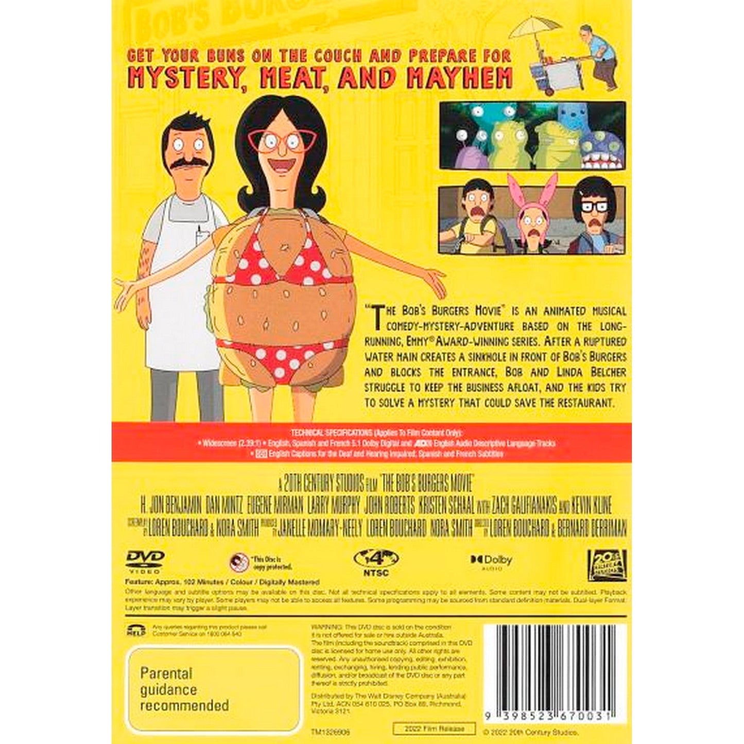 The Bob's Burgers Movie DVD