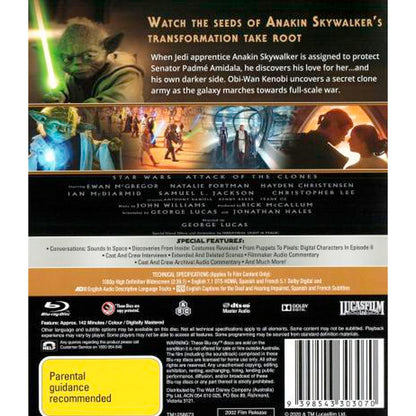 Star Wars II: Attack of the Clones Blu-Ray