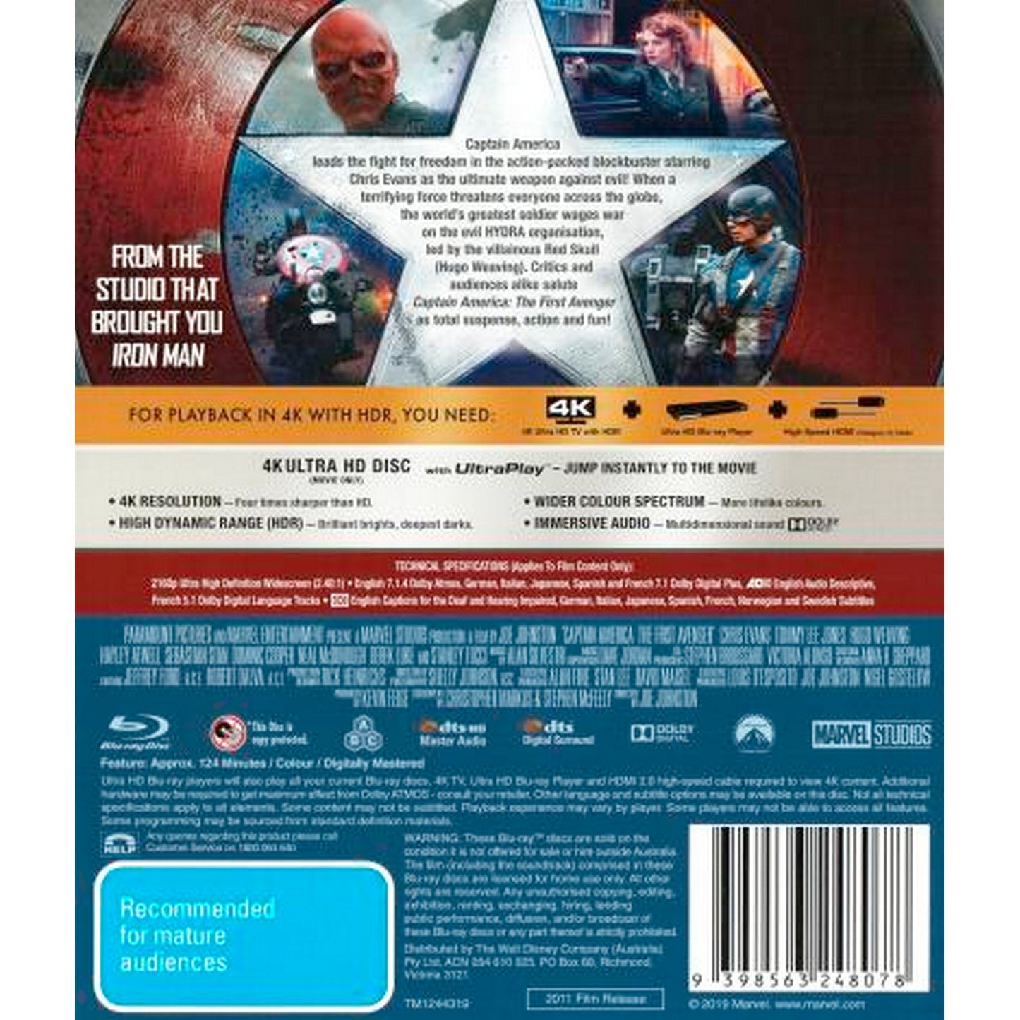 Captain America: The First Avenger 4K UltraHD