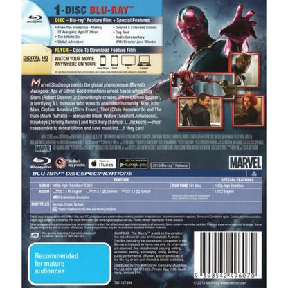 Avengers: Age of Ultron Blu-Ray