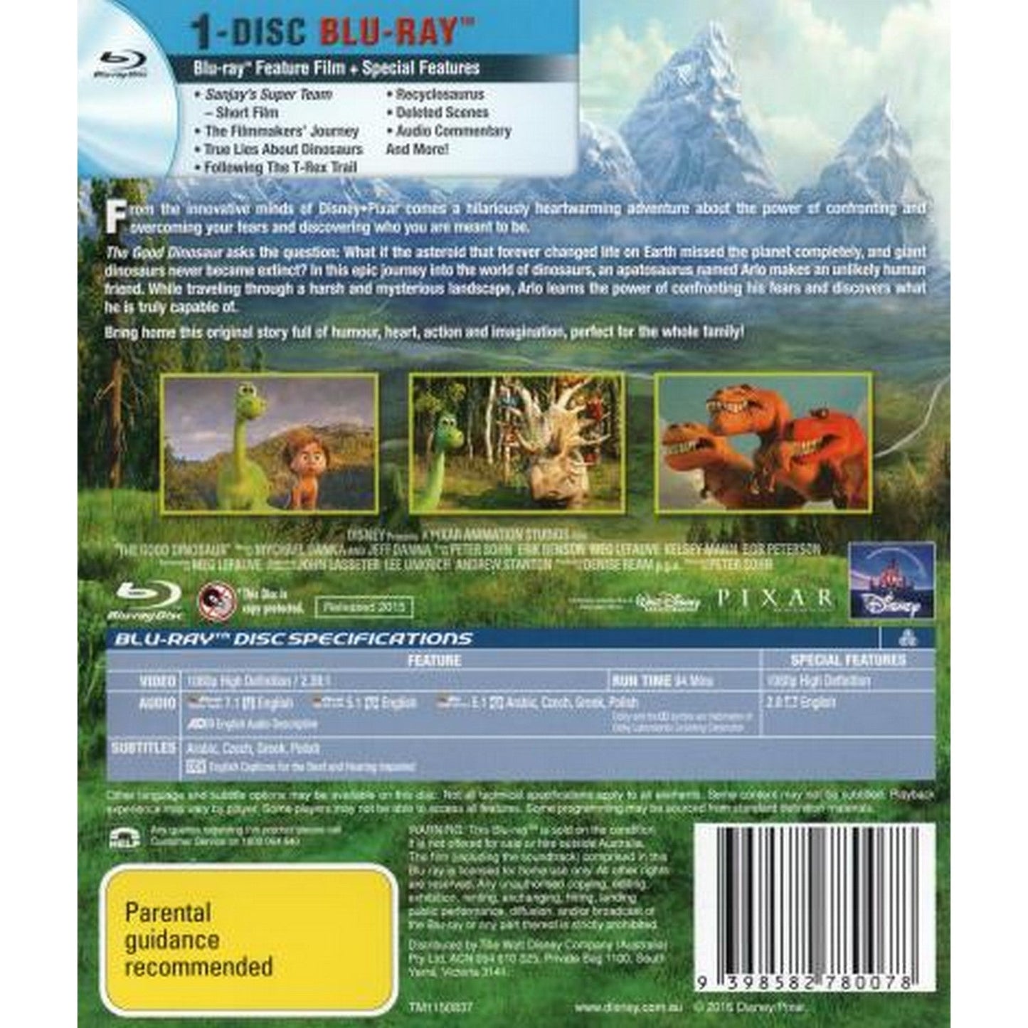 The Good Dinosaur Blu-Ray