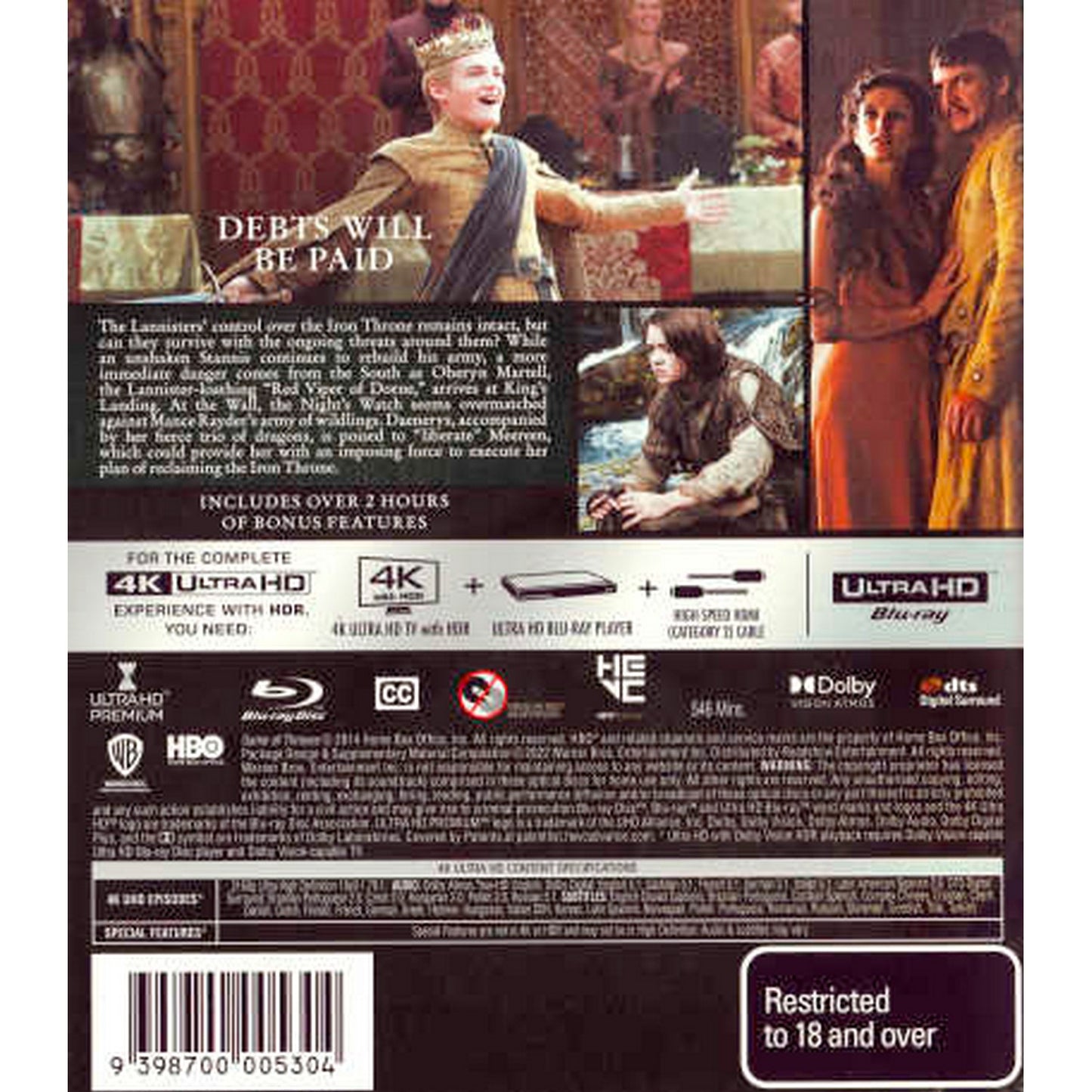 Game of Thrones: Season 4 4K UltraHD (New Packaging)