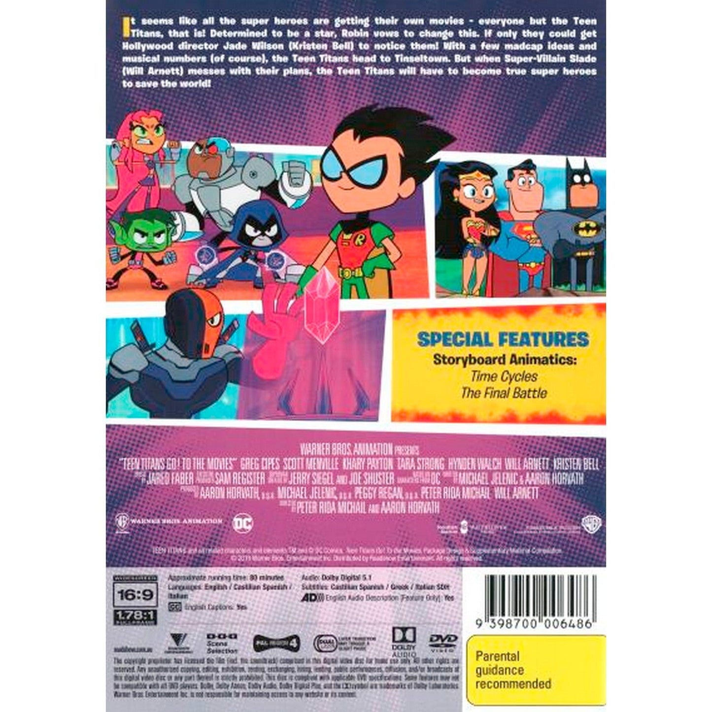 Teen Titans Go! to the Movies DVD