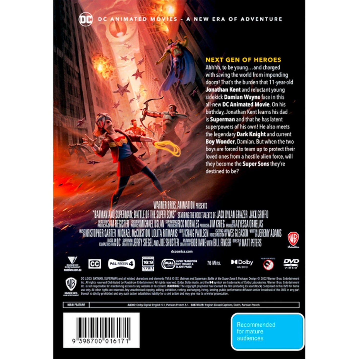 Batman and Superman: Battle of the Super Sons DVD