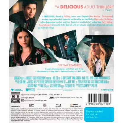 A Simple Favour Blu-Ray