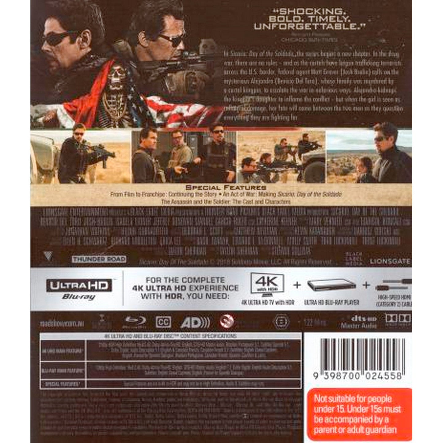 Sicario: Day of the Soldado 4K UltraHD + Blu-Ray