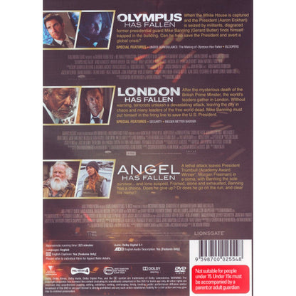 Olympus Has Fallen / London Has Fallen / Angel Has Fallen DVD Box Set