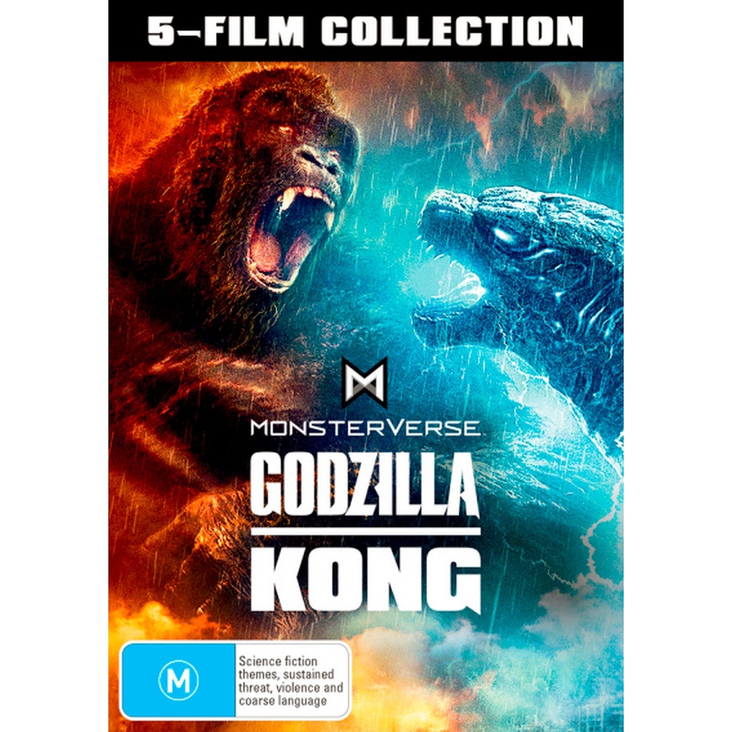 MonsterVerse: 5-Film Collection (Godzilla / Kong: Skull Island / Godzilla: King of the Monsters / Godzilla vs. Kong / Godzilla x Kong: The New Empire) DVD Box Set