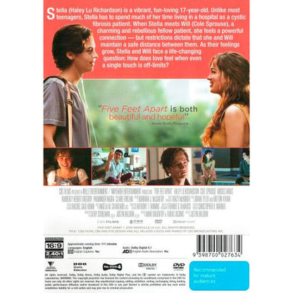 Five Feet Apart DVD