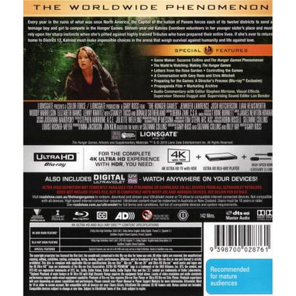 The Hunger Games 4K UltraHD + Blu-Ray