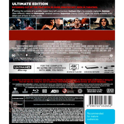 Batman v Superman: Dawn of Justice (Ultimate Edition) 4K UltraHD