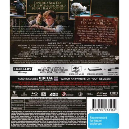 Fantastic Beasts  and Where to Find Them 4K UltraHD + Blu-Ray