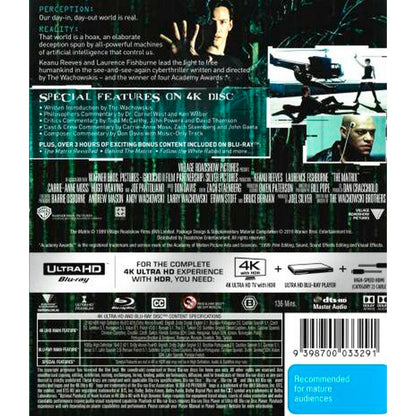 The Matrix 4K UltraHD + Blu-Ray