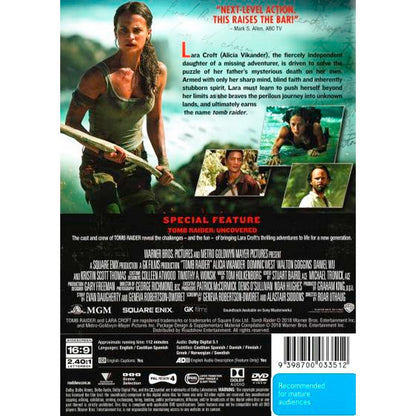 Tomb Raider (2018) DVD