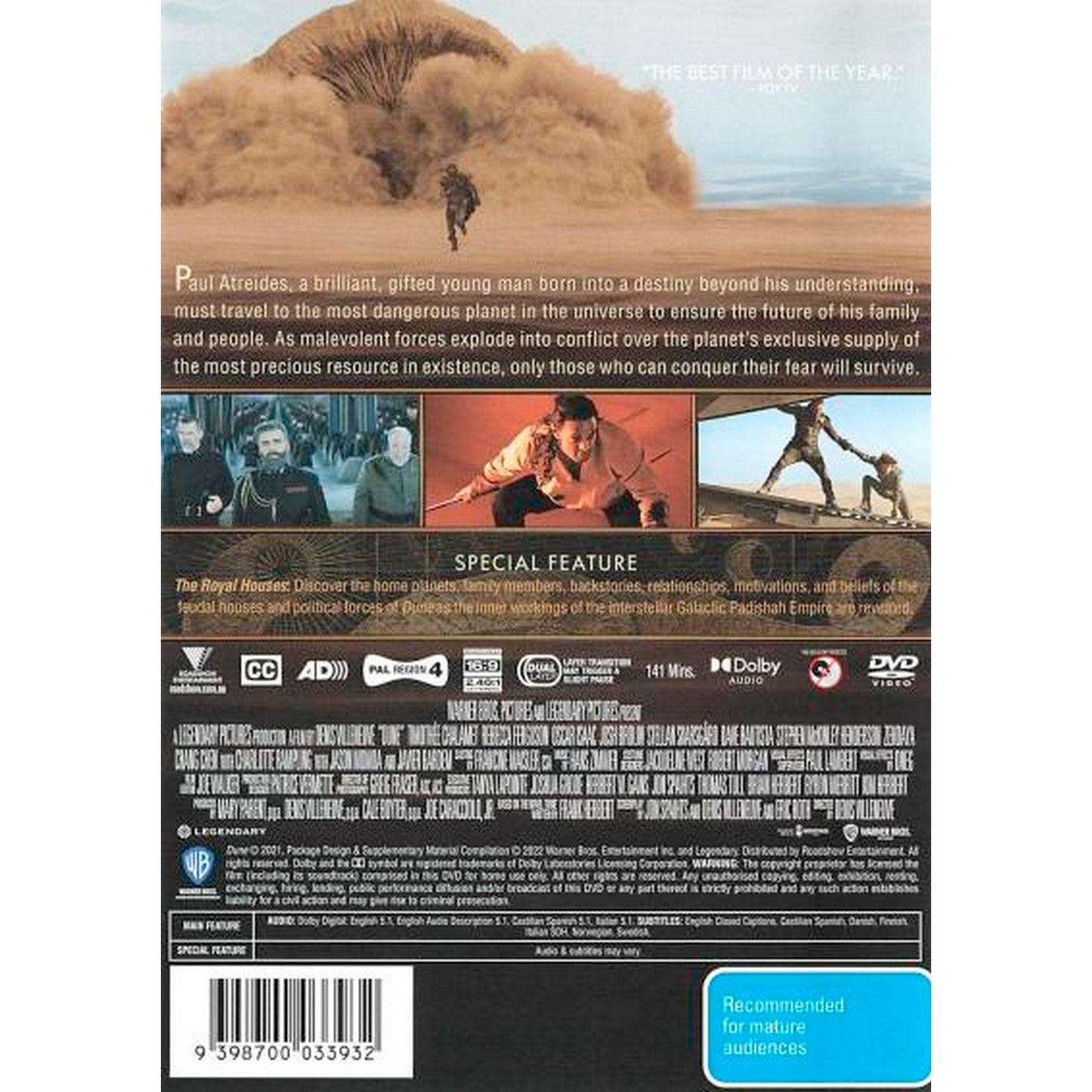 Dune (2020) DVD