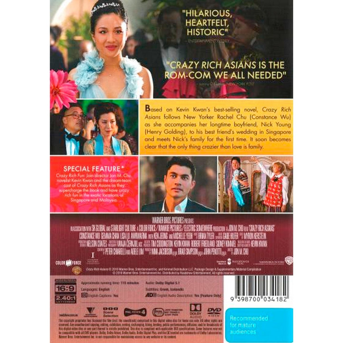 Crazy Rich Asians DVD