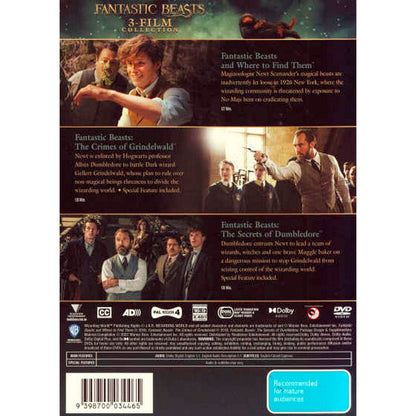 Fantastic Beasts: 3 Film Collection (Fantastic Beasts and Where to Find Them / The Crimes of Grindelwald / The Secrets of Dumbledore) DVD